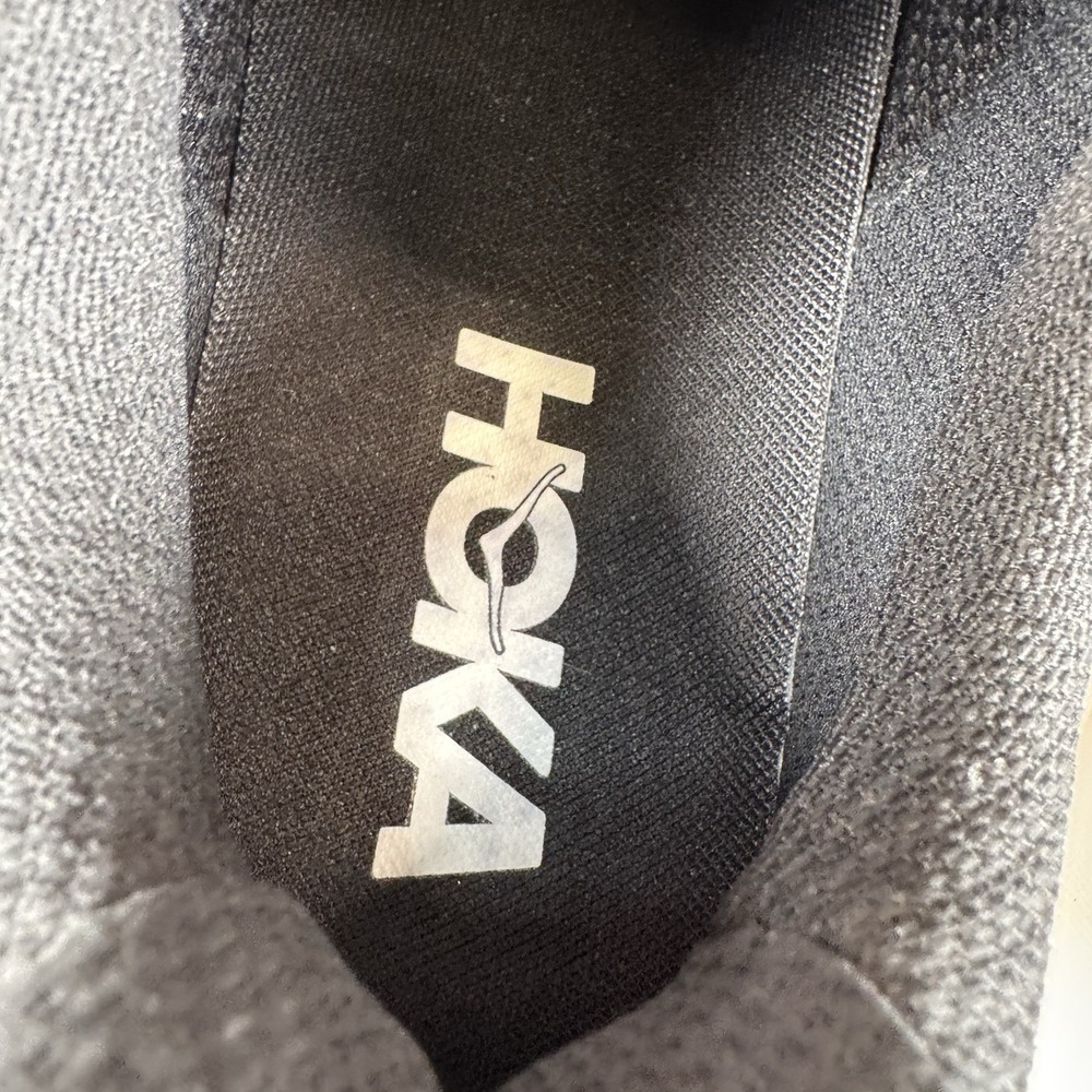 Hoka One One Clifton 10 Mens Size 9 EE Wide Black White Running Shoes Sneakers - Picture 11 of 12